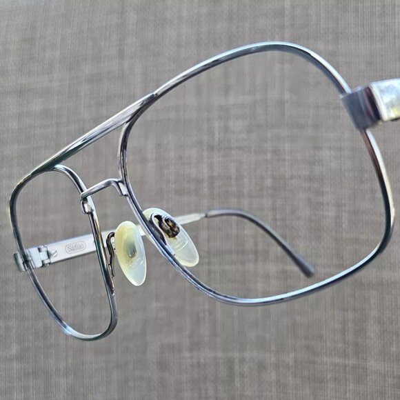 Vintage Men Eyeglasses/Glasses Frame Safilo Silver Tone Men Sunglasses Frame - Picture 1 of 11